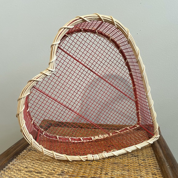 Vintage Heart Basket